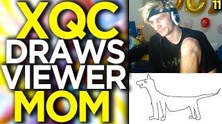 xQc Draws Viewer's Mom - Overwatch Funny Moments 11