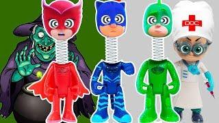 Spring heads Pj Masks funny history Pj Masks and ice cream learn colors