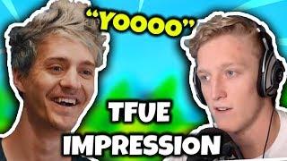 NINJA DOES TFUE IMPRESSION! TFUE REACTS! | Fortnite Daily Funny Moments Ep.157