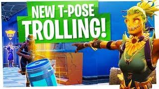NEW SCARECROW T-POSE TROLLING! - Pretending to be Scarecrows - Fortnite Funny Moments & Fails