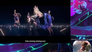 K/DA - POP/STARS Official Music Video || Two Bear funny REACTION