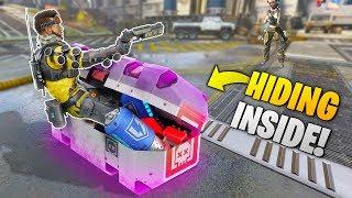 HOW TO HIDE INSIDE LOOT BOX!! - Best Apex Legends Funny Moments and Gameplay Ep 48