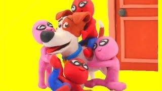 FUNNY KIDS LOVE THEIR PET ❤  Play Doh Cartoons For Kids