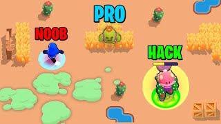 NOOB vs PRO vs HACKER in Brawl Stars Glitches & Funny Moments & Fails | #24