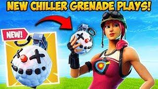 *NEW* CHILLER GRENADE IS INSANE! - Fortnite Funny Fails and WTF Moments! #454