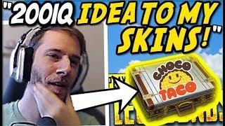 ChocoTaco *200IQ* Strategy To Get His OWN PUBG SKINS! PUBG Funny Moments/Fails/WTF Plays