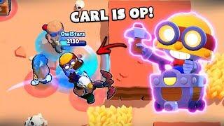 This Video Proves Carl Is *OP*!! - NEW Brawl Stars Funny Moments, Glitches & Fails #9