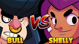 BULL vs SHELLY | Brawl Stars Mini Games and Funny Matches #2