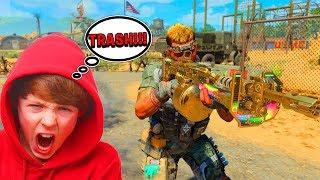 SALTY GAMER SAID I WAS TRASH..???? (Black Ops 4 Funny Moments & Rages)