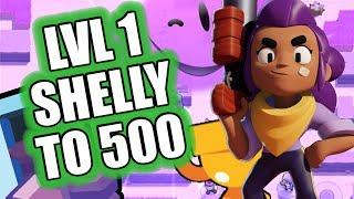 Pushing Level 1 Shelly To 500 Trophies In Heist / Brawl Stars / Yde