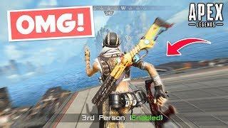 3RD PERSON MODE IN APEX LEGENDS!?.. Apex Legends WTF & Funny Moments #55