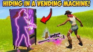 HIDING *INSIDE* A VENDING MACHINE! - Fortnite Funny Fails and WTF Moments! #339