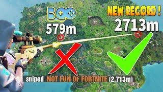 NEW SNIPE RECORD (2713m Headshot)..!! | Fortnite Twitch Funny Moments #105