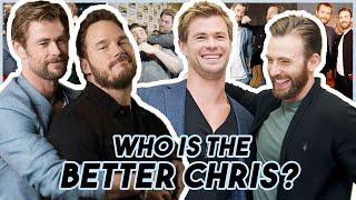 Chris Evans Hemsworth & Pratt Arguing WHO IS THE BETTER CHRIS | Funny Moments Avengers: Endgame
