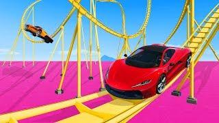 MOST EXTREME SUPERCAR ROLLERCOASTER! - GTA 5 Funny Moments