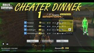 CHEATER DINNER | RULES OF SURVIVAL |  WTF MOMENTS | FUNNY MOMENTS |  RULES OF SURVIVAL PH |