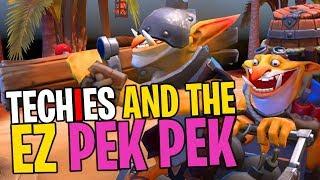 Techies and the EZ PEK PEK - DotA 2 Funny Moments