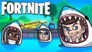 THE LOOT LAKE SHARK TROLLS!! - Fortnite Funny Moments