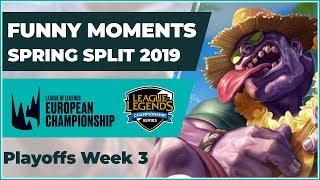 Funny Moments LCS & LEC - Playoffs Finals: Spring Split 2019
