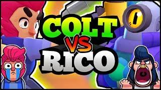 COLT vs RICO funny match ft.Bull (gende????) | Brawl Stars | HINDI |