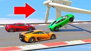MOST INTENSE SUPERCAR OBSTACLE COURSE! - GTA 5 Funny Moments