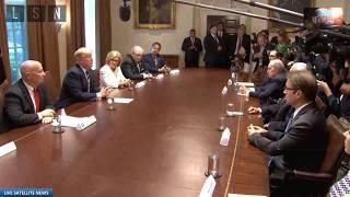 President Trump Jokes "Did Intelligence Agencies Turn Lights Off at White House?" July 17, 2018