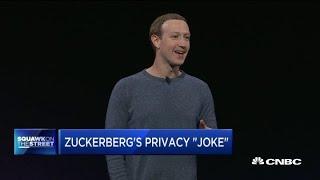 Mark Zuckerberg's joke on privacy issues lands flat at developer event
