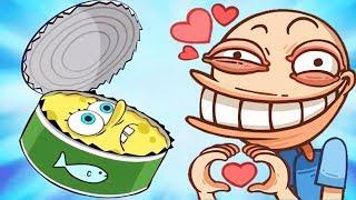 Troll Face Rage Face Love Story vs Spongebob Games Frenzy - Funny Meme Compilation Gameplay