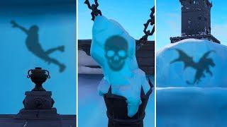 HIDDEN FIGURES FROZEN IN ICE? What's Inside? Fortnite Funny Moments